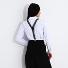 Подтяжки взрослые, ширина 2,5 см, цвет зелёный/белый/чёрный - фото 33730499