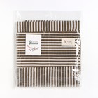 Фартук Доляна с карманом, коричневый, 70×65±4 см, 100% хлопок, рогожка - Фото 8