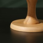 Подставка для десертов керамическая с крышкой-клош на деревянной ножке BellaTenero, d=25 см, цвет белый - фото 22401723