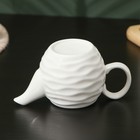 Чайник заварочный керамический BellaTenero «Волна», 250 мл, цвет белый - Фото 6