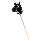 Мягкая игрушка «Конь-скакун», на палке,МИКС, цвет чёрный - фото 8160390