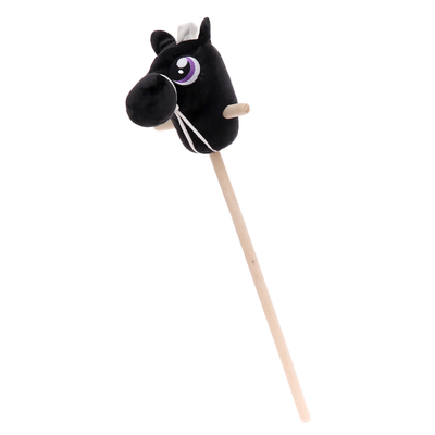 Мягкая игрушка «Конь-скакун», на палке,МИКС, цвет чёрный