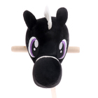 Мягкая игрушка «Конь-скакун», на палке, цвет чёрный - фото 3902487
