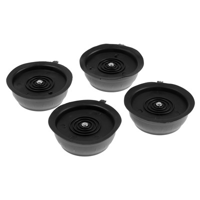 Демпферы для стиральной машины и мебели ТУНДРА, d=40 мм, серые, набор 4 шт.