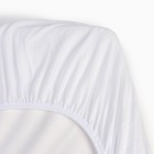 Непромокаемый наматрасник 160х200/30 ткань caress белый - Фото 4