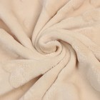 Плед с рукавами Этель "Бежевые сердечки" 150*200 см,100% п/э, велсофт 280 гр/м2 - фото 24648348