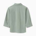 Костюм для девочки (рубашка и шорты) MINAKU, цвет оливковый, рост 146-152 см - фото 806050099