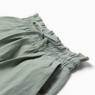 Костюм для девочки (рубашка и шорты) MINAKU, цвет оливковый, рост 146-152 см - фото 807873438