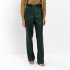 Брюки женские (экокожа) MINAKU: Eco leather цвет зеленый, р-р 42 - фото 1930857