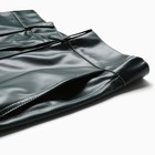 Брюки женские (экокожа) MINAKU: Eco leather цвет зеленый, р-р 46 - Фото 8