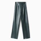 Брюки женские (экокожа) MINAKU: Eco leather цвет зеленый, р-р 50 - Фото 11