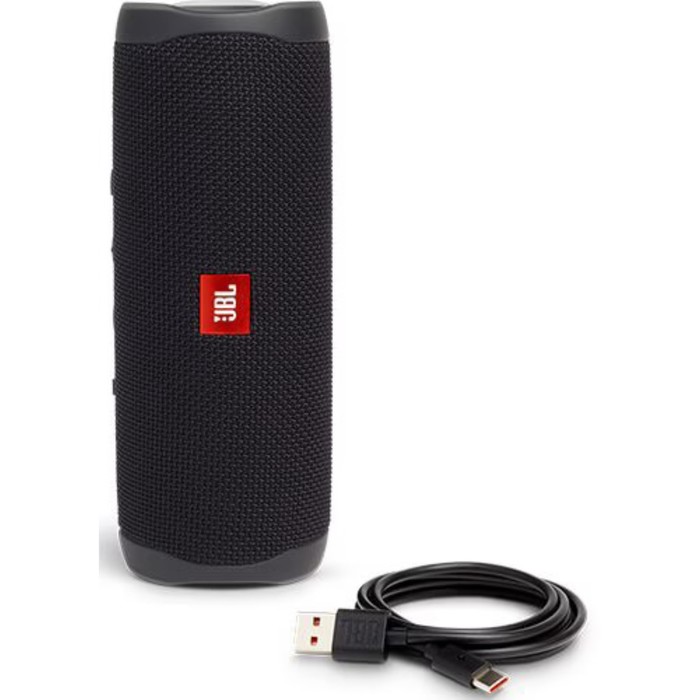 Портативная колонка JBL Flip 5, 20 Вт, BT 4.2, IPX7, 4800 мАч, до 12 ч, черная - фото 51329548