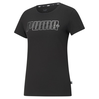 Футболка женская Rebel Graphic Tee Puma Black, размер XS