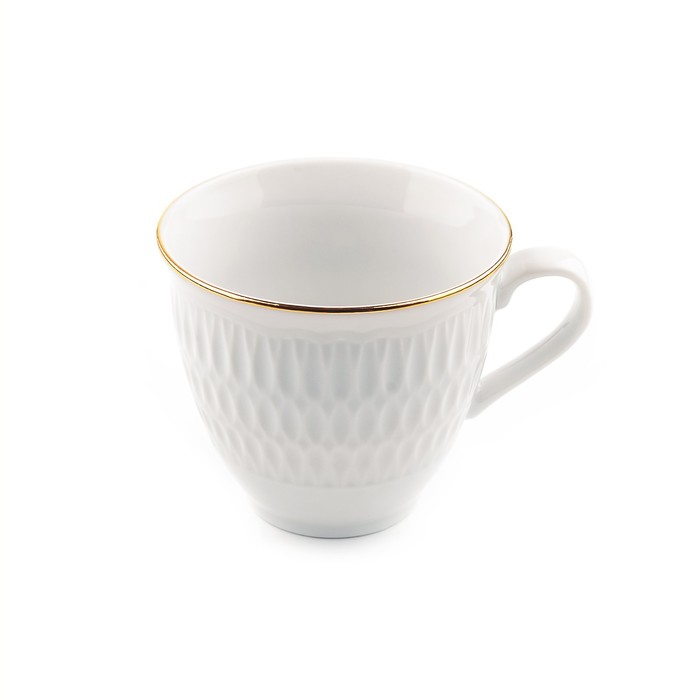 Чашка кофейная Cmielow Sofia «Отводка золото», 100 мл - фото 1909243920
