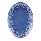 Блюдо овальное Cmielow София «Синяя глазурь», длина 34 см - фото 291681759