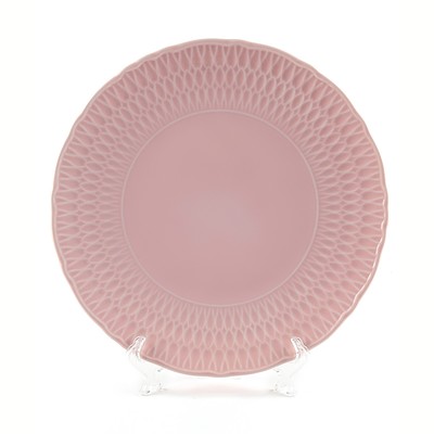 Блюдо круглое Cmielow София «Розовая глазурь», d=32 см