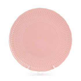 Тарелка плоская Cmielow София «Розовая глазурь», d=28 см