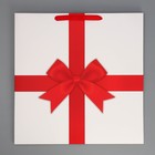 Пакет подарочный квадратный, упаковка, Red, 40 х 40 х 40 см - фото 9485004