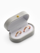 Футляр под серьги, кольца, «Овал вытянутый», бархатный, 7.5×4×3 см, серый - Фото 2