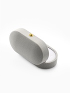 Футляр под серьги, кольца, «Овал вытянутый», бархатный, 7.5×4×3 см, серый - Фото 5