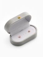 Футляр под серьги, кольца, «Овал вытянутый», бархатный, 7.5×4×3 см, серый - Фото 3