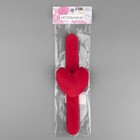 Игольница на браслете «Сердце», 23×6 см, красная - Фото 5