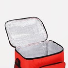 Термосумка на молнии, 10.5 л, цвет красный - Фото 3