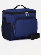 Термосумка на молнии, 10.5 л, синяя - Фото 1