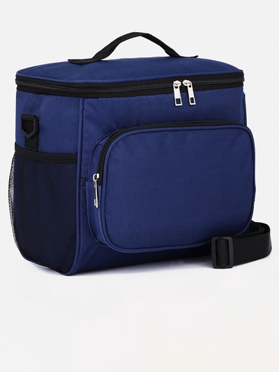 Термосумка на молнии, 10.5 л, синяя