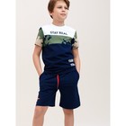 Комплект для мальчиков: футболка, шорты, рост 164 см - фото 110282347