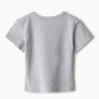 Футболка детская KAFTAN "Basic line", р.30 (98-104 см), серый - Фото 8