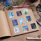 Наклейки бумажные «Новогодняя сказка», c раскраской, 11 × 15.5 см - Фото 5