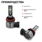 Лампа LED Autoprofi, H11, 12V / 15W, 6000K, 4000 Lm, в наборе 2 шт. - Фото 4