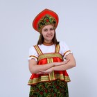 Русский народный костюм женский «Рябинушка», платье с отлетной кокеткой, кокошник, р. 44-46, рост 170 см - Фото 3