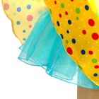 Карнавальный костюм «Стиляги 7», платье жёлтое в мелкий цветной горох, повязка, р. 36, рост 140 см - Фото 3