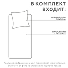 Комплект Экономь и Я "Тропикана": Простыня 145*214 см, 70*70 см, бязь, 100% хлопок - фото 31576969