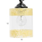 Люстра Светогор "Солнце" 2х60Вт Е27 черный хром - фото 49613893