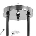 Люстра Светогор "Солнце" 2х60Вт Е27 черный хром - фото 49613895