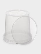 Ведро одноразовое с крышкой, пластик, 2.8 л, d=17 см, пищевое, прозрачное - Фото 4