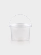 Ведро одноразовое с крышкой, 500 мл, d=10.9 см, пластик, пищевое, прозрачное - Фото 1