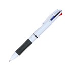 Ручка шариковая автоматическая 3-х цветная, стержень 0,8мм, с резиновым держателем - Фото 2