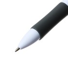 Ручка шариковая автоматическая 3-х цветная, стержень 0,8мм, с резиновым держателем - Фото 3