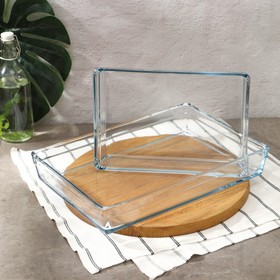 Набор посуды для СВЧ Borcam, стеклянный, 2 предмета: 2.5 л, 4.35 л, 28.7×19.7×6 см, 36.7×25.7×6 см