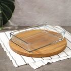Набор посуды для СВЧ Borcam, стеклянный, 2 предмета: 2.5 л, 4.35 л, 28.7×19.7×6 см, 36.7×25.7×6 см - фото 4386095
