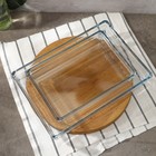 Набор посуды для СВЧ Borcam, стеклянный, 2 предмета: 2.5 л, 4.35 л, 28.7×19.7×6 см, 36.7×25.7×6 см - Фото 6