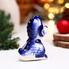 Сувенир "Дракон Кнопка" гжель, 5,7 см (комплект 2 шт) - фото 36061503