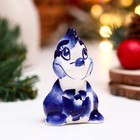 Сувенир "Дракон Кнопка" гжель, 5,7 см (комплект 2 шт) - фото 36061504