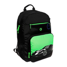Рюкзак молодёжный 40 х 25 х 13 см, Grizzly, эргономичная спинка, отделение для ноутбука, чёрный/зелёный - Фото 2