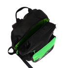 Рюкзак молодёжный 40 х 25 х 13 см, Grizzly, эргономичная спинка, отделение для ноутбука, чёрный/зелёный - Фото 12