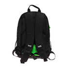 Рюкзак молодёжный 40 х 25 х 13 см, Grizzly, эргономичная спинка, отделение для ноутбука, чёрный/зелёный - Фото 5